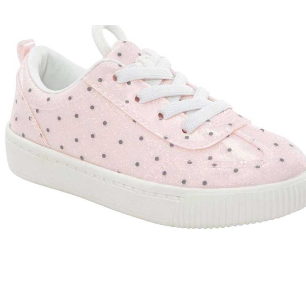 Toddler Girl’s Size 11 Pink Polka Dot Sneakers
